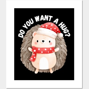 Do you want a hug? Christmas Posters and Art